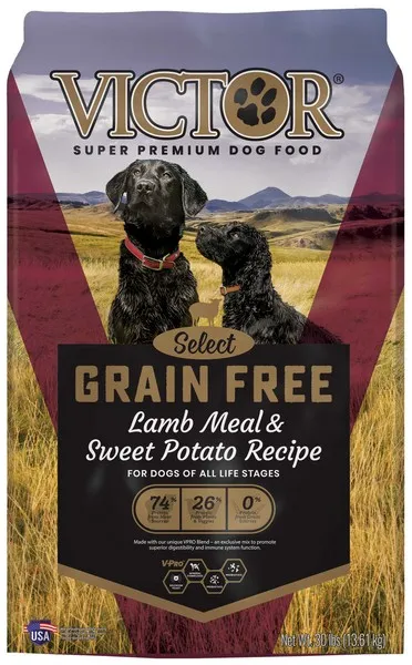 30 Lb Victor Grain Free Lamb & Sw Potato - Treat